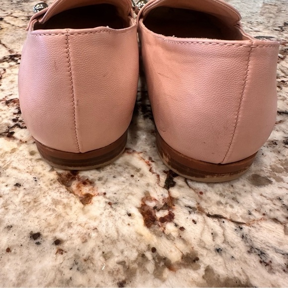 Women’s Barbie flats shoes 7.5 Blush Pink Slip On Flats Loafer Pointed Toe Stud - Picture 6 of 10